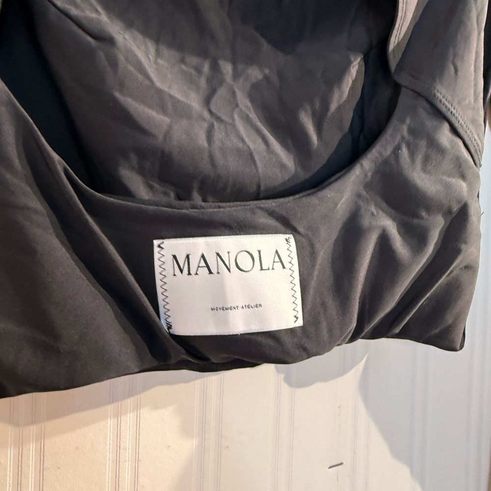 Manola Elegant Black Long Sleeve Women's Top‎ Sz S - Picture 5 of 6